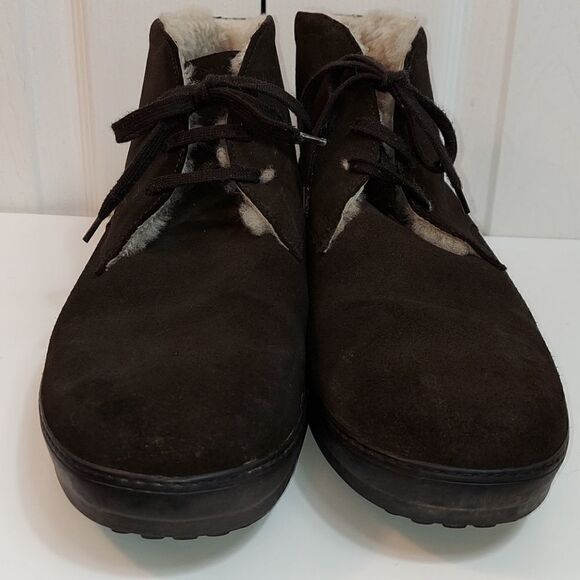 Tod's Shearling Lined Nubuck Chukka Boots 9.5 - Picture 2 of 13